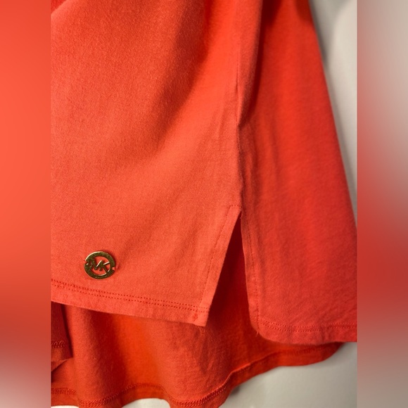 MICHAEL Michael Kors, Size M, Red/Orange, Cold Shoulder V-Neck Top - MINOR FLAW - Picture 7 of 12